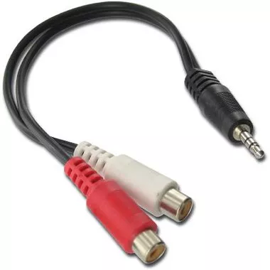 01530-0058 D1 Spas 3.5mm to Stereo RCA Y-Adapter