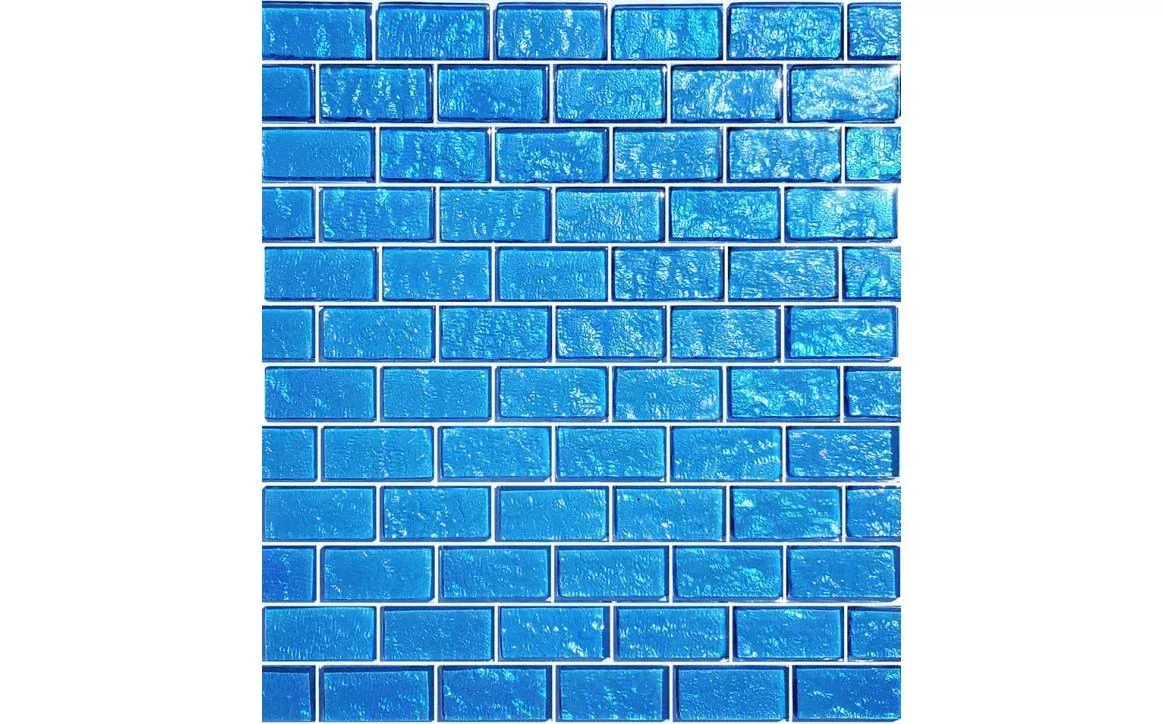 1″ x 2″ Galaxy Glass Tile Blends Blue GG82348B17