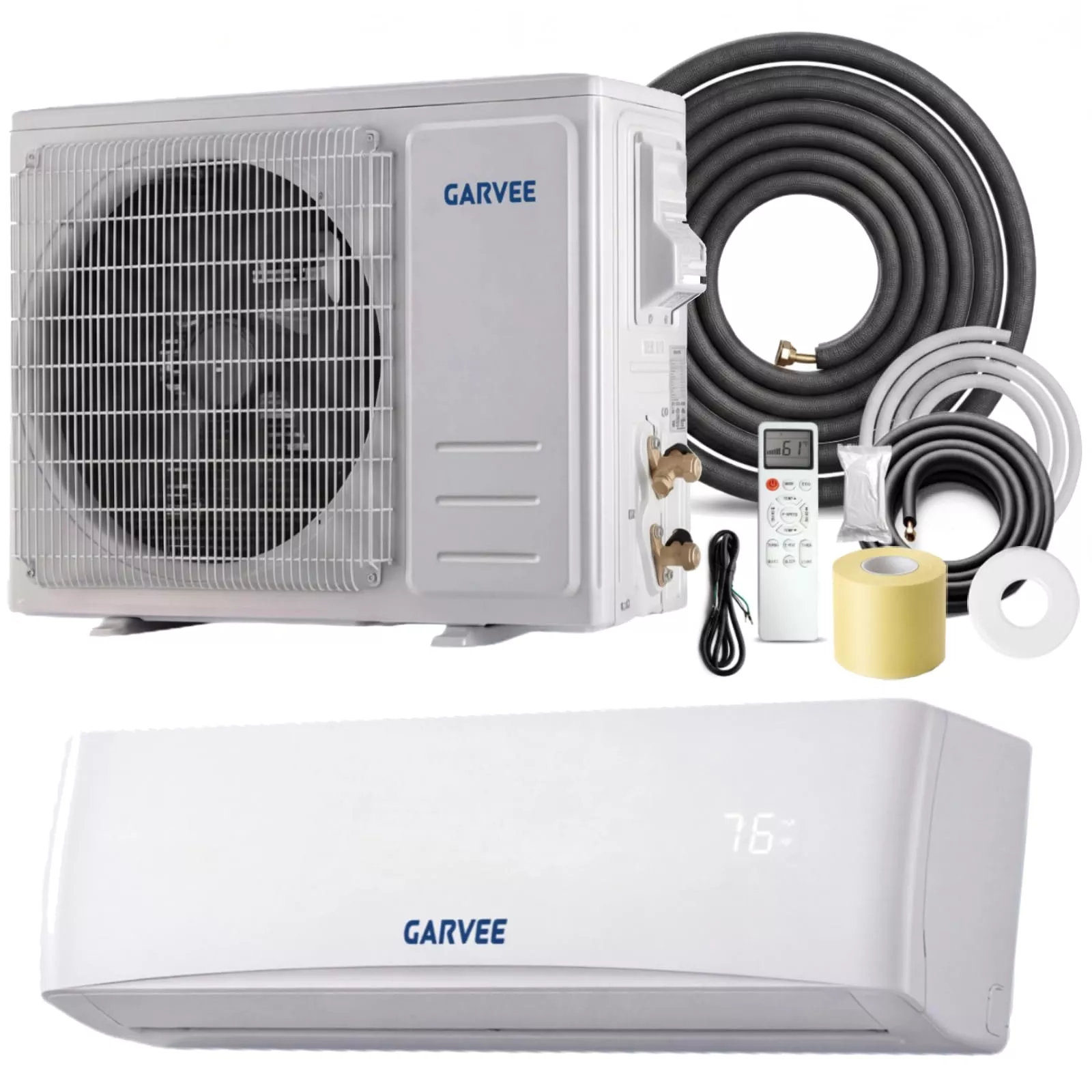 12000 BTU 17 SEER2 Mini Split Air Conditioner & Heat Pump – Ductless Inverter AC System with WiFi – R32 Refrigerant – 4-in-1 Cooling, Heating, Dehumidifier & Fan – Auto Clean, Timer, Quiet Energy Efficient – Cools Up to 750 Sq.Ft for Bedroom,