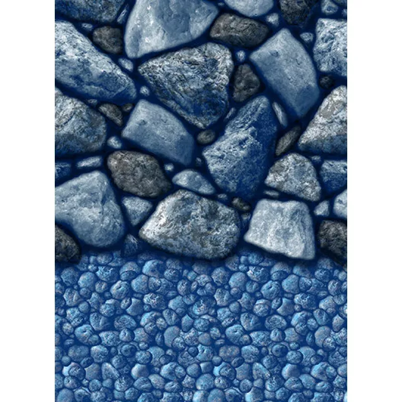 15′ x 30′ Oval Boulder Beach Overlap Swimming Pool Liner