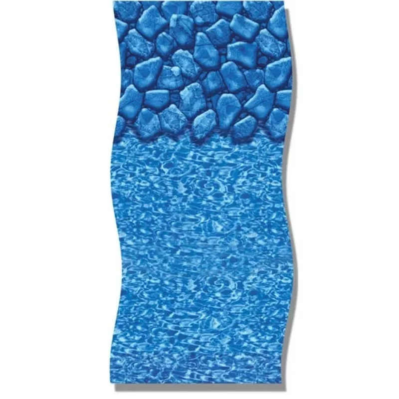18′ Round Boulder Swirl Overlap Above Ground Pool Liner 25 Gauge 48″-54″ Tall Wall