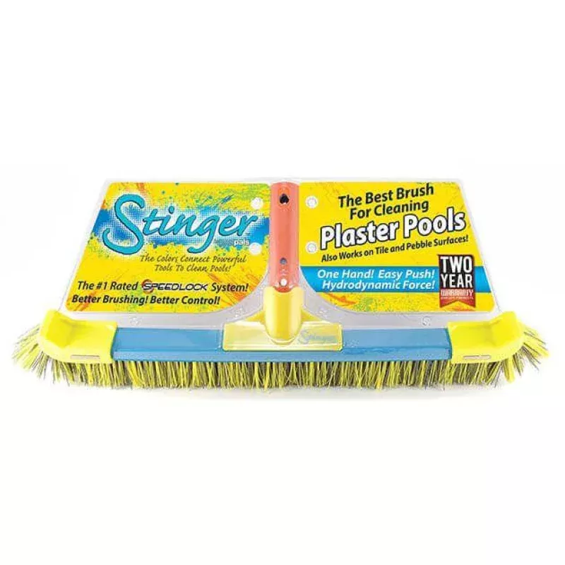 18″ Stinger Plaster Pool BrushDual Grit Bristles