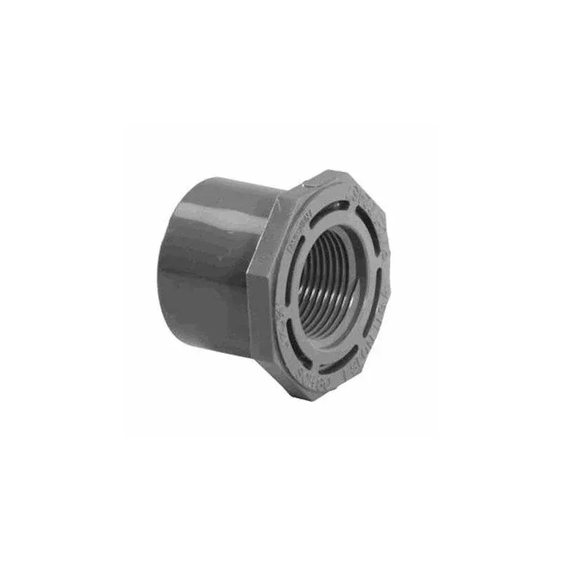 2.5″ X 2″ SPIGOT X FPT REDUCER BUSHING SCHEDULE 80 GRAY FLUSH