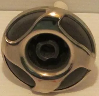 3" Dynasty Spa Jet, Mini Stom, Threaded, Directional, Mtl/Gry, 4 Swirl, 2013, 14879