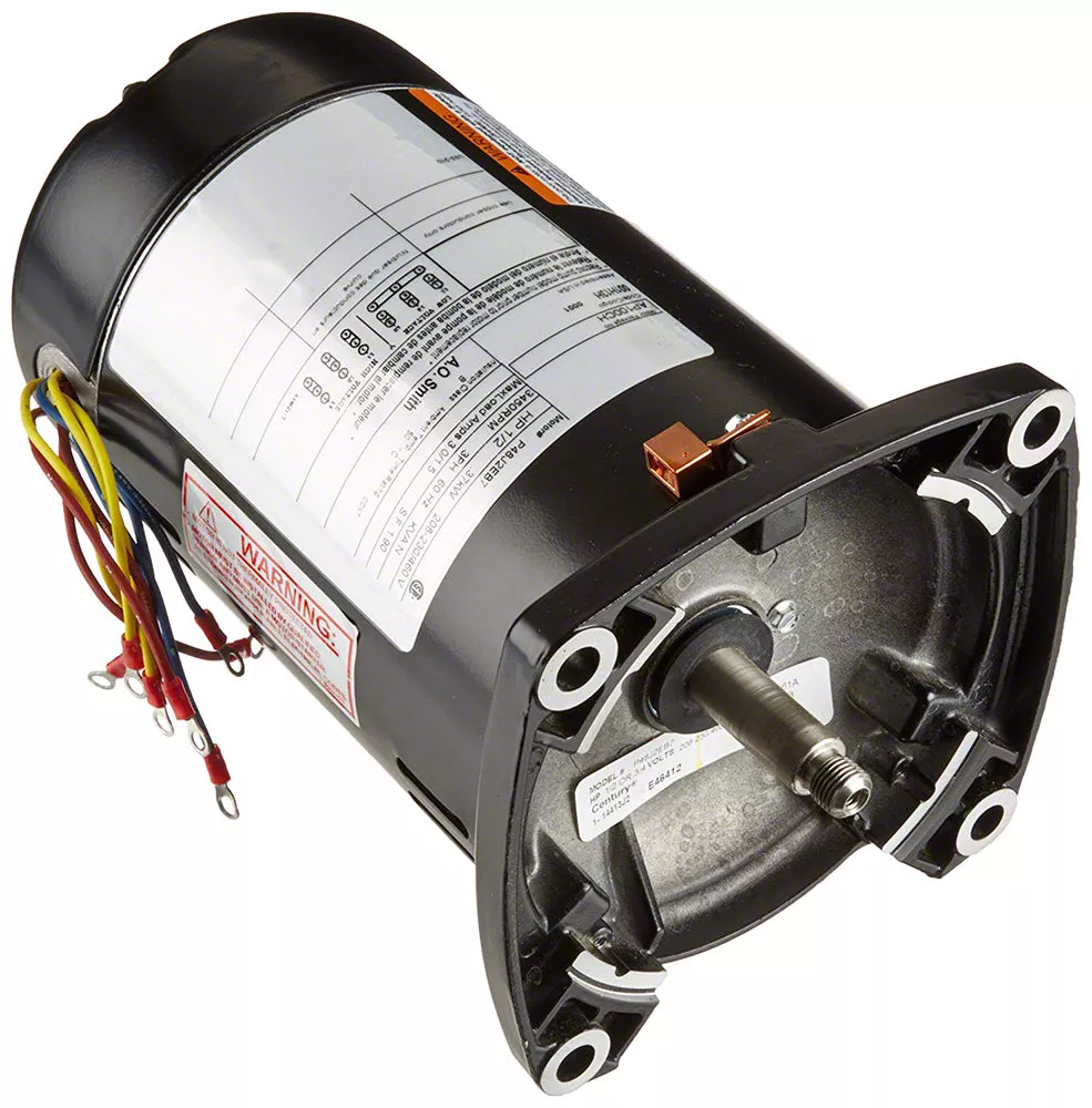 3 HP Pump Motor Square Flange 56Y – 1-Speed 3-Phase 208-230/460 Volts