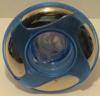 4 3/16" Dynasty Spa Jet, Poly Storm, Large Face,Threaded, Twin Roto, Blue/Mtl, Glo, 4 Swirl, 14706