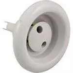 5" Face Cyclone Spa Jet - Pulsator, Smooth Finish White-Grey