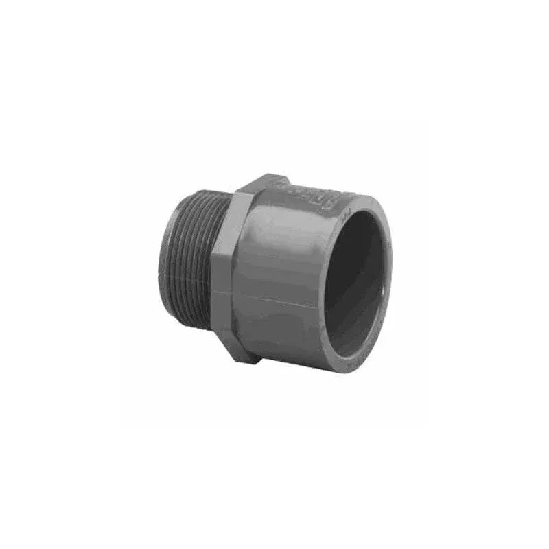.5″ MPT X SKT MALE ADAPTER SCHEDULE 80 GRAY