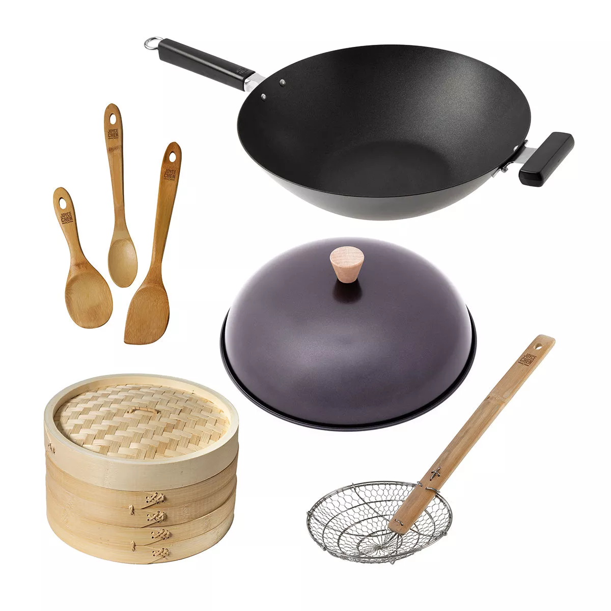 5-Piece 14” Nonstick Wok Set