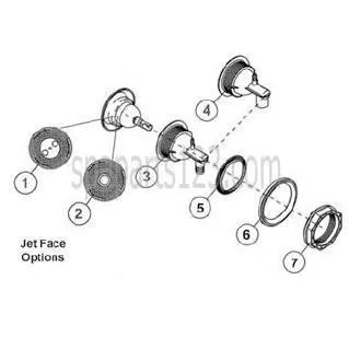 (6) 6540-298 Sundance Spas Jet Washer (Self-leveling) (2 Pack) 1