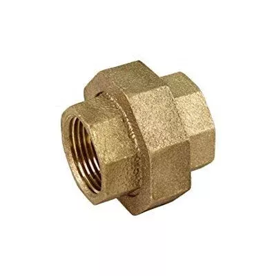 6106 (Holyoke) | 1 Threaded Brass Union | Brass Pipe Fittings | Union | 1 | Brass