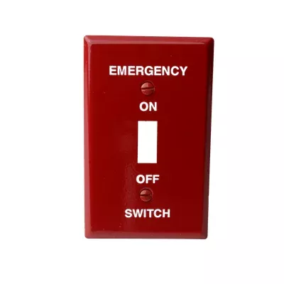 625-S20 (Diversitech) | Cover, Switch Plate Emr, Red