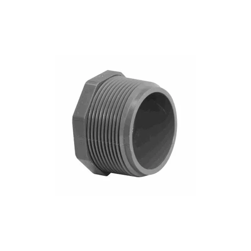 .75″ MPT PLUG SCHEDULE 80 GRAY