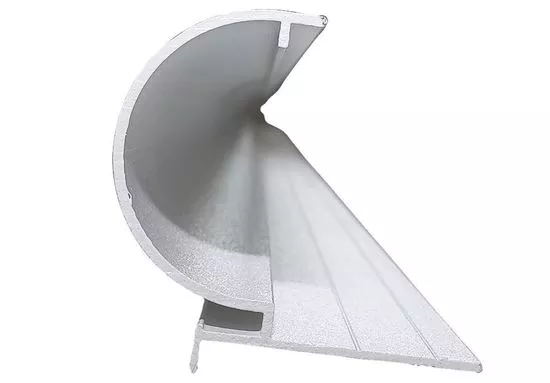 8' Long White Textured DIE# 7625 Cp-2P Coping Straight CP2P09600