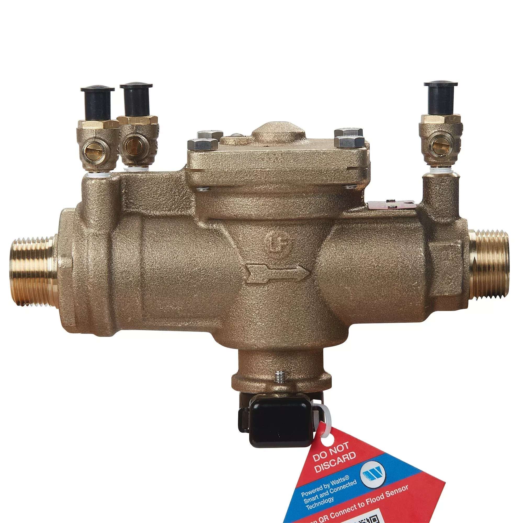 88004103 (Watts) | 1 Inch | Lead Free Reduced Pressure Zone Backflow Preventer Assembly | Less Shutoff | Backflow Flood Sensor