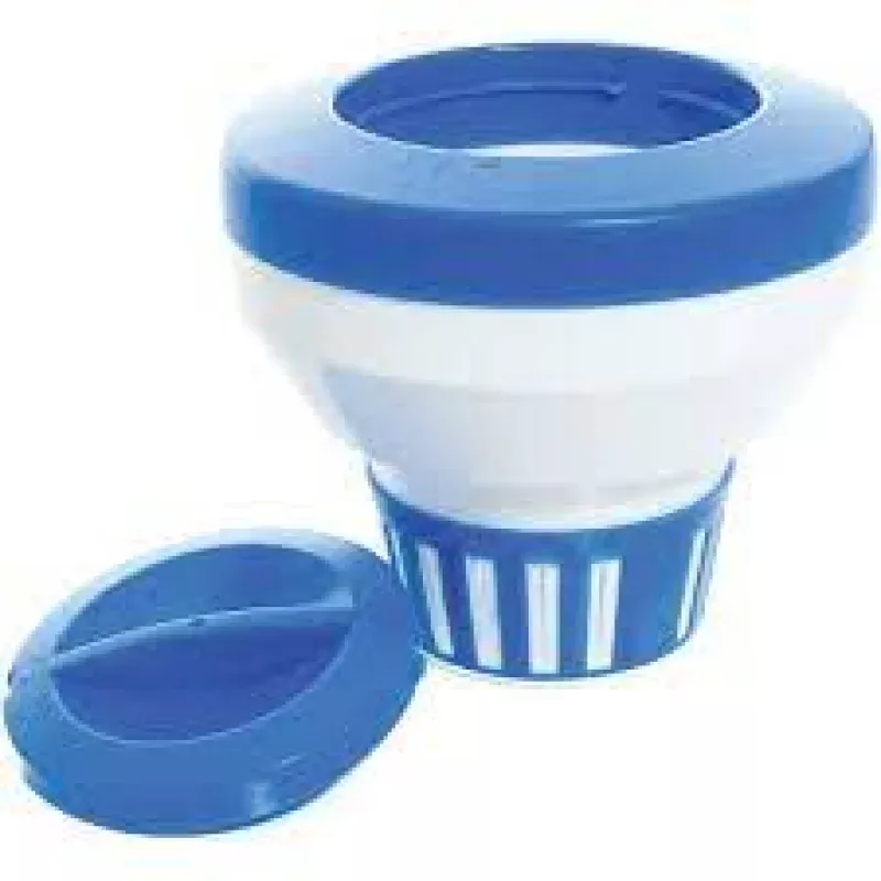 Adjustable 3″ Chlorine Tablet FloaterBlue & White