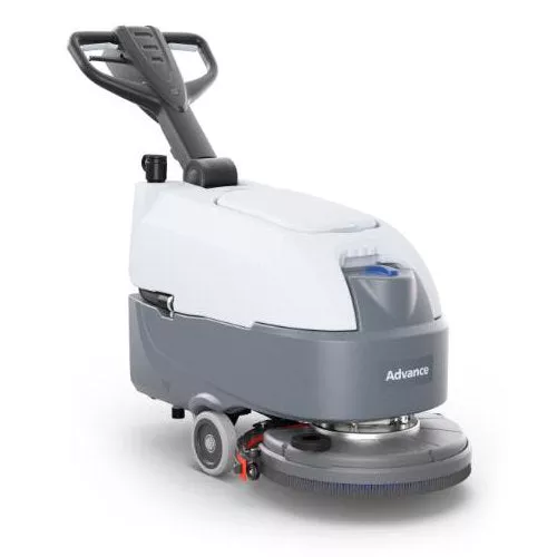 Advance SC370 Battery Powered 17″ Floor Scrubber w/ Pad Holder – 6.6 Gallons