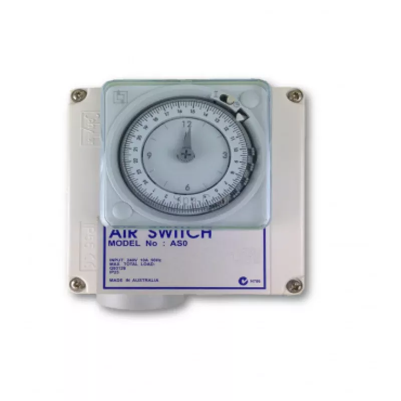 Air Switch Box Single Outlet 15amp with Time Clock