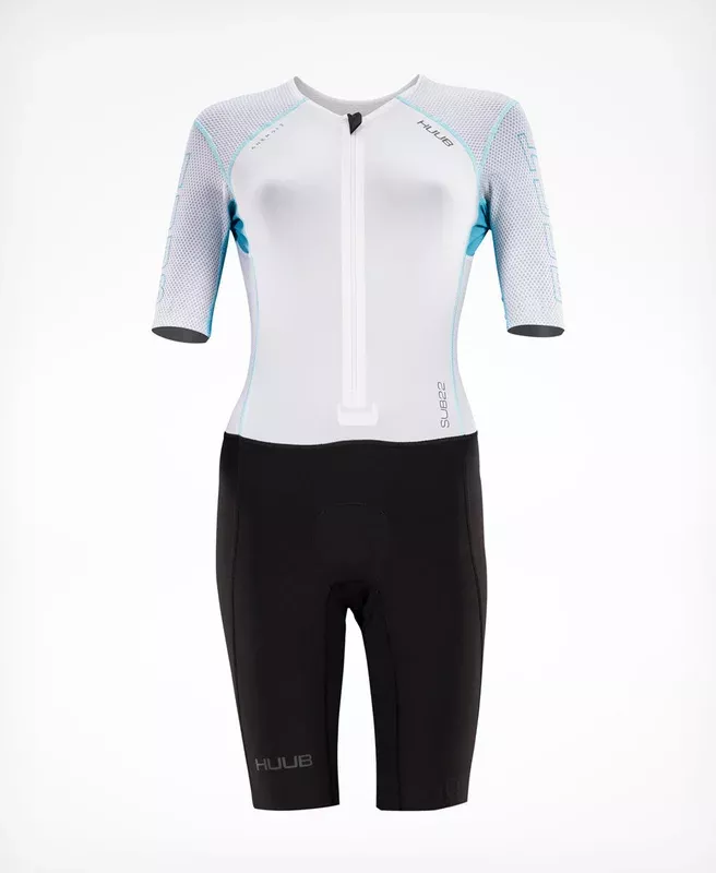 Anemoi 2 | SUB22 Aero Tri Suit White/Aqua – Women’s