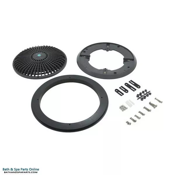 AquaStar 10″ Round Main Drain Grate [Retro] [Universal] [Dark Grey] (A10RCFR105)