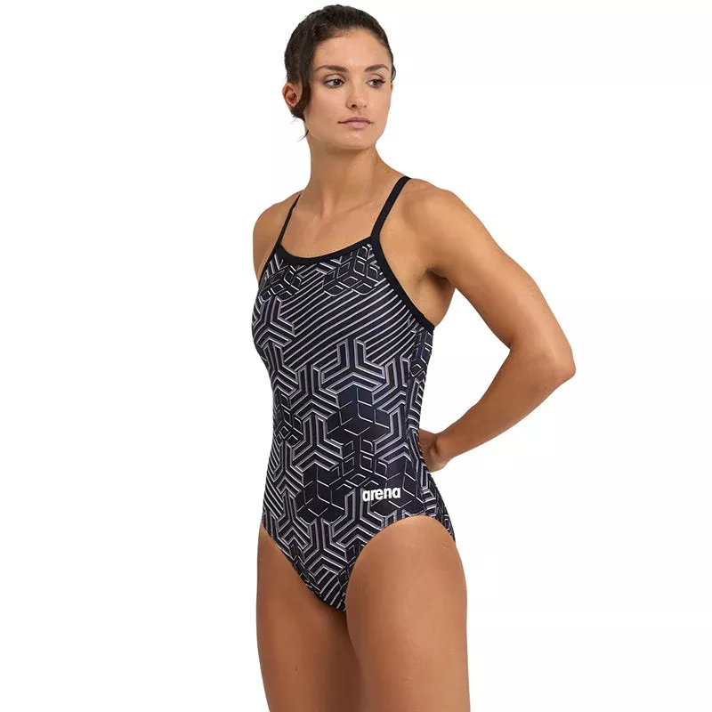 Arena – Kikko Pro Lightdrop Back Ladies Swimsuit – Black/Multi