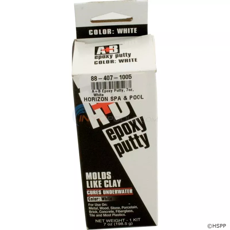 A+B Epoxy Putty, 7oz, White : 9904H