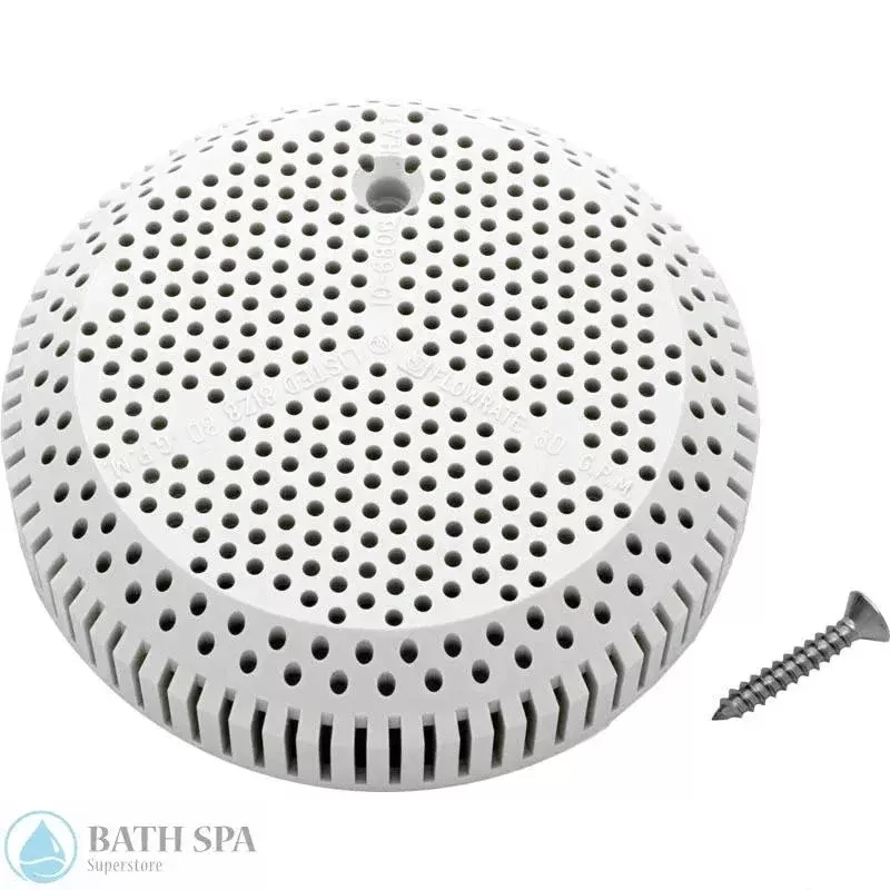 Balboa High Volume Suction Cover WHIRLPOOL BATH ONLY [White] (10-6806)
