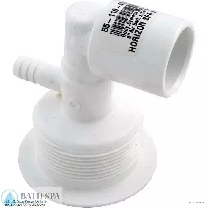 Balboa Micro Cyclone Jet Body [3/8" Barb x 3/4" Slip] [White] (9568WT)