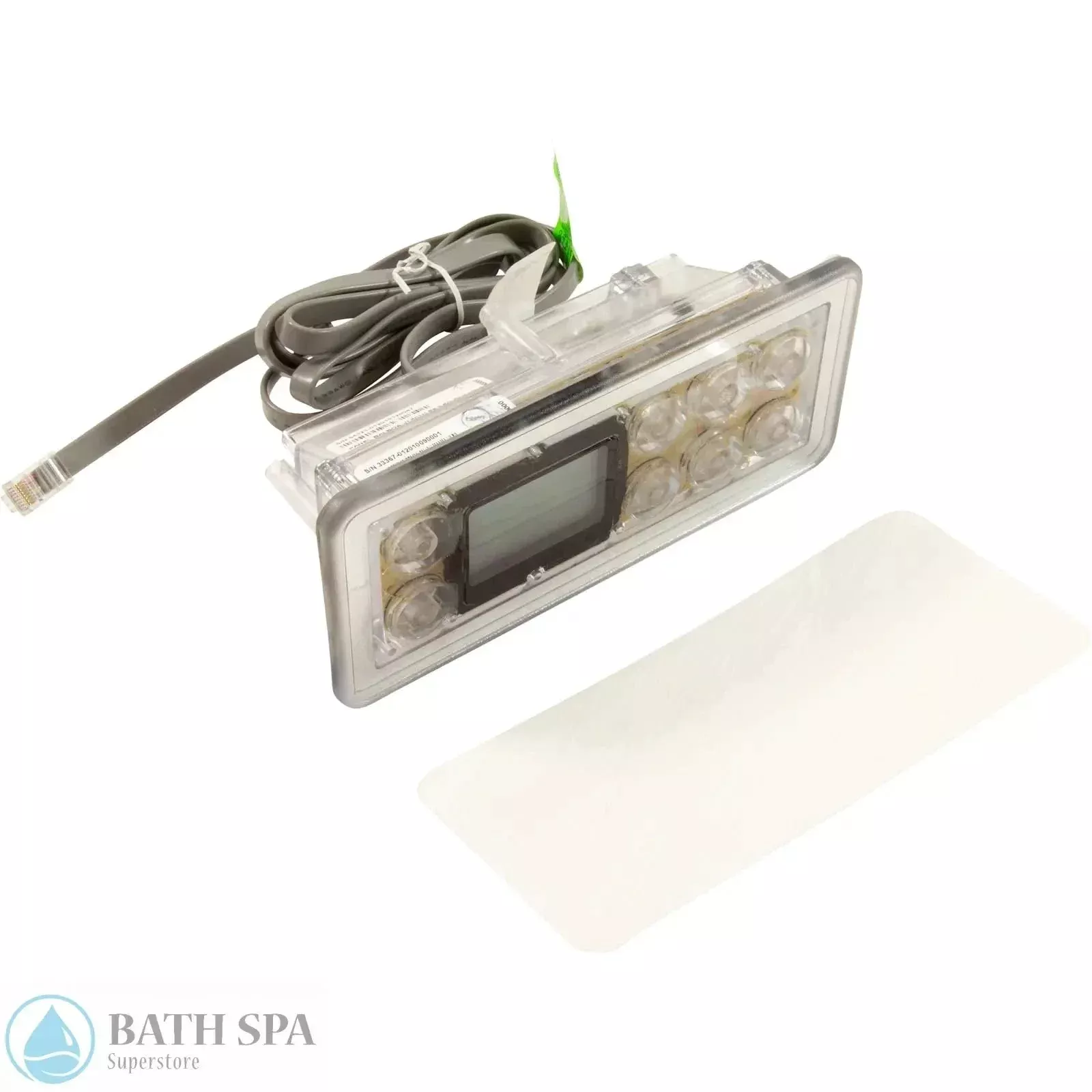 Balboa VL801D E8 Serial Deluxe Spa Topside Panel [Aux/No Blower] (54142-01)