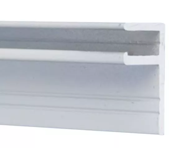 Cardinal Systems Vertical Mount Coping Track 8 ft Straight White VTW-S08X25