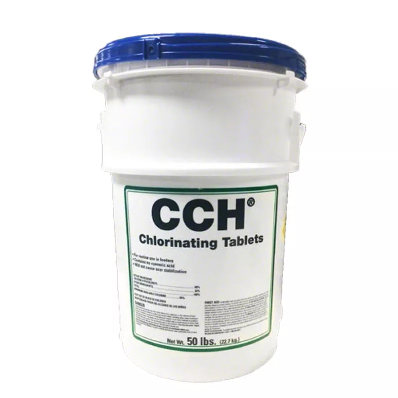 CCH 2-5/8 Inch Tabs Calcium Hypochlorite 65% With Scale Control – 50 Lbs.