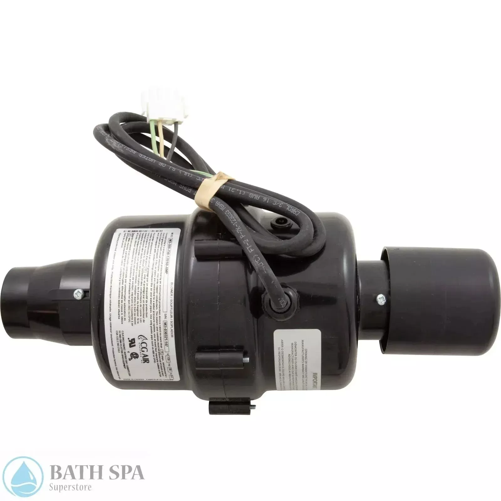 CG Air Millenium 3 Blower With Heater, 3-Speed, 115V 60Hz, 9.5A, 3-Foot Cord, AS, Model M3300750120 60 Amp