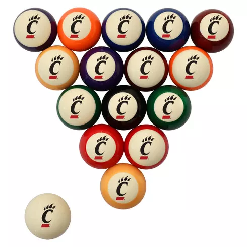 Cincinnati Bearcats Billiard Ball Set