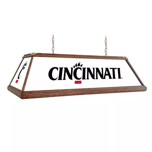 Cincinnati Bearcats: Premium Wood White Pool Table Light