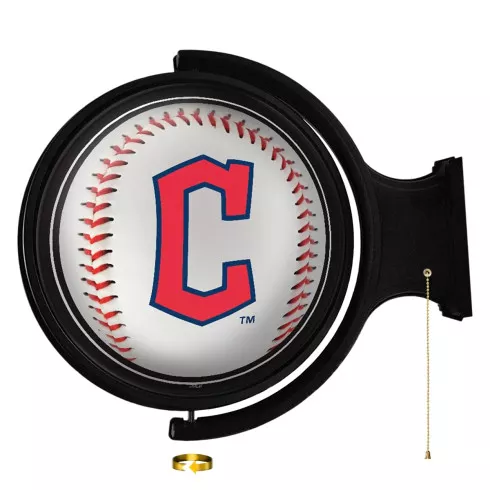 Cleveland Guardians: Baseball - Original Round Rotating Lighted Wall Sign
