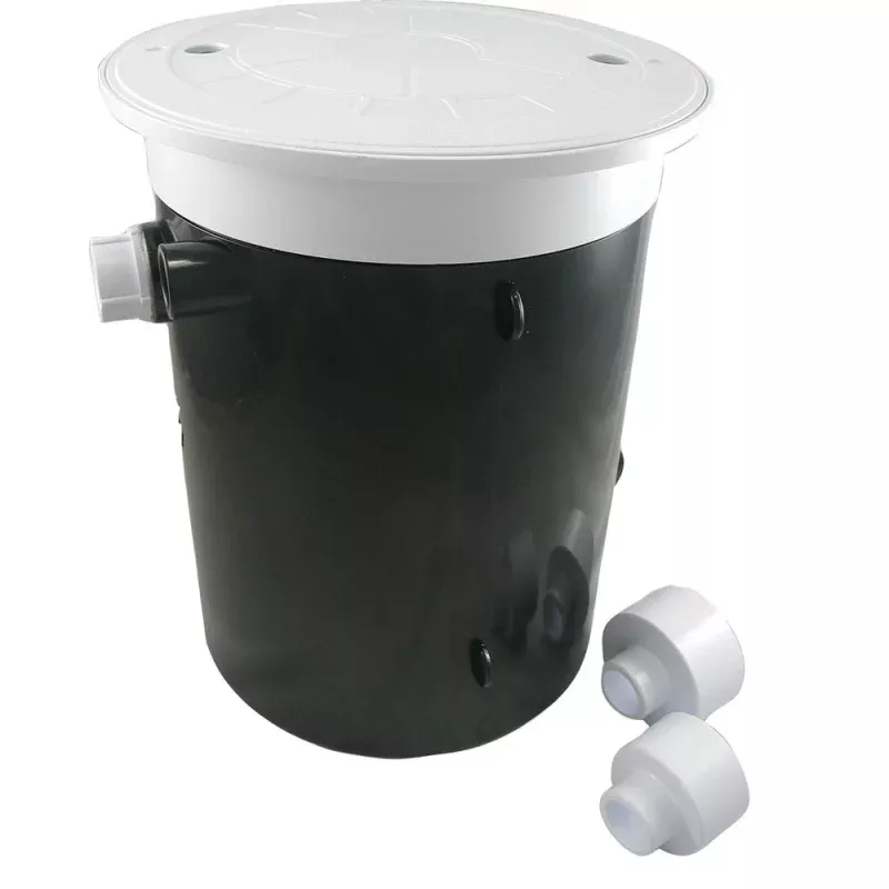 Custom Molded Products AquaLevel Automatic Water Leveler for New Construction Only (Round; White Lid & Collar) – 25504-100-000