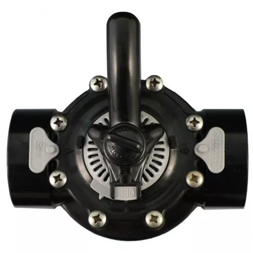 Custom Molded Products Complete Black CPVC Valve, 2-Way, 2" Slip, 2-1/2" Spigot | 25912-204-000