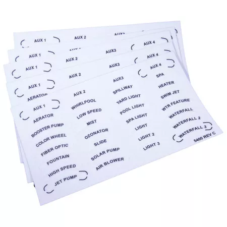 Decal Set, Zodiac, JPS, 4 Function Spa Side Remote : 5400+