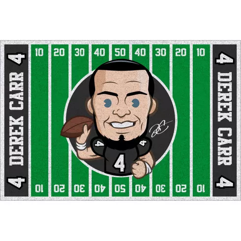 Derek Carr 4'x6' Players Homefield Stainmaster Area Rug