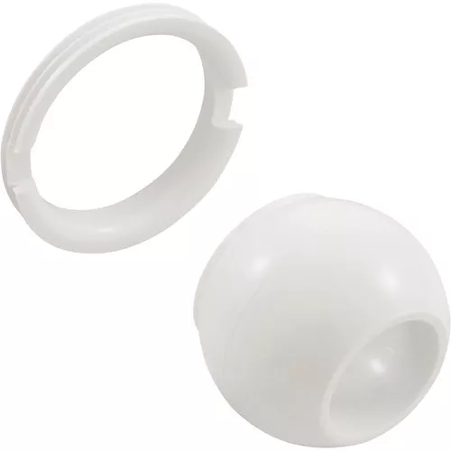 Eyeball, BWG Hydro Jet, w/ Retainer Ring White- 10-3808WHT