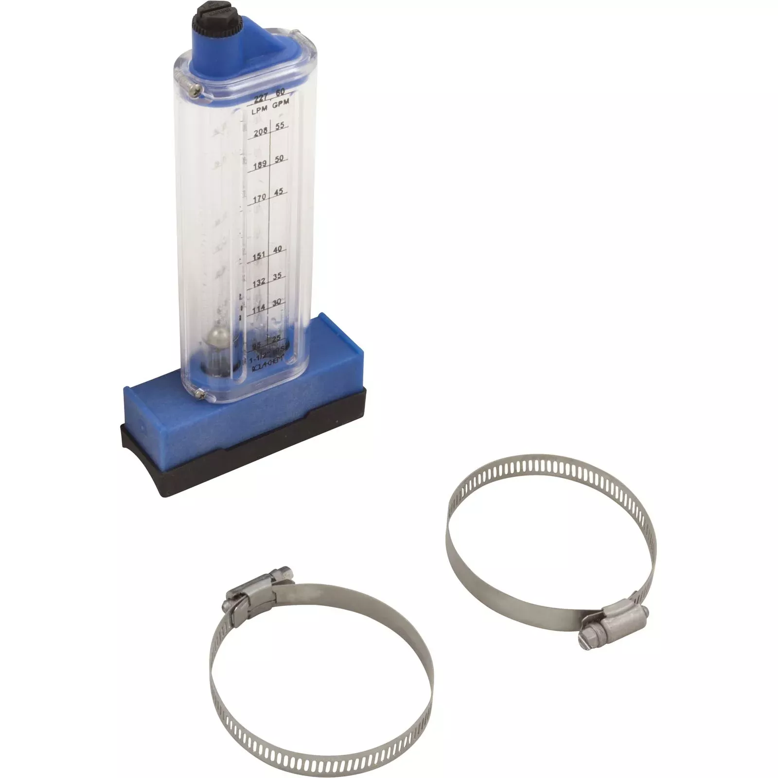Flowmeter Rola-Chem Top Mount 1-1/2" PVC 25-60 GPM 570341T