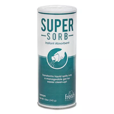 Fresh Products Super-Sorb Liquid Spills Instant Absorbent (12 oz Shaker Cans) – Case of 6