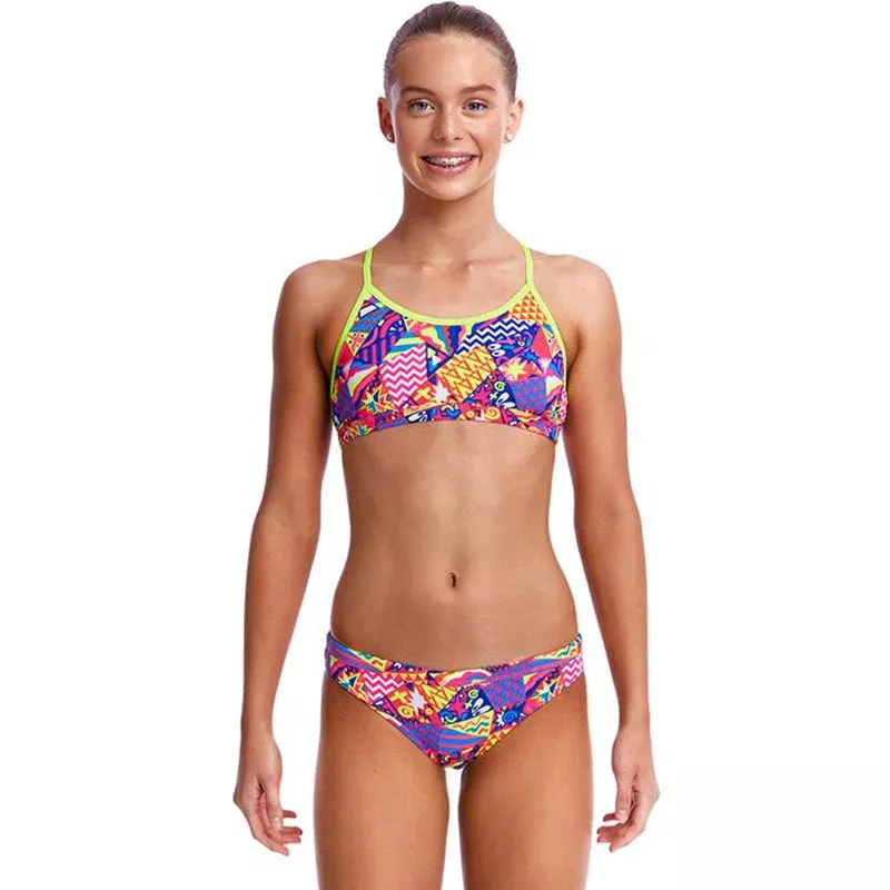 Funkita – Bee Bop – Girls Racerback Two Piece