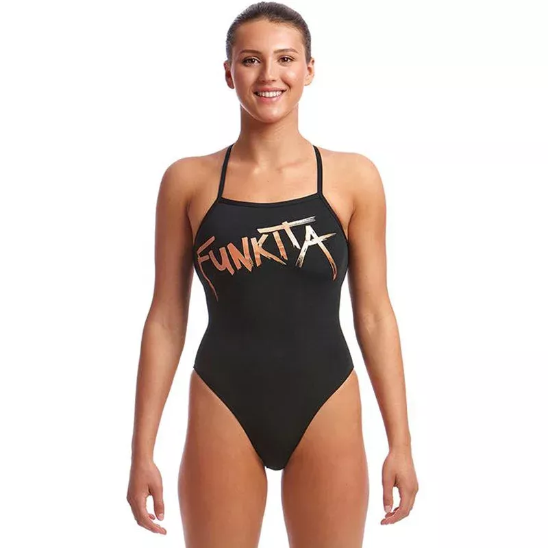 Funkita – Bronzed – Ladies Strapped In One Piece