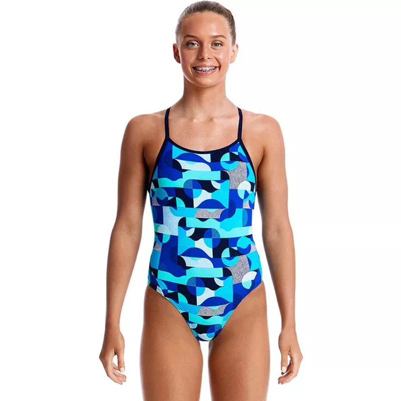 Funkita – Sea Spray – Girls Diamond Back One Piece