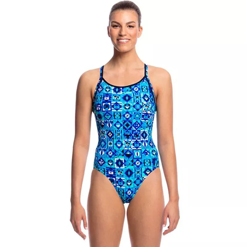 Funkita – Strike It Lucky – Ladies Diamond Back One Piece