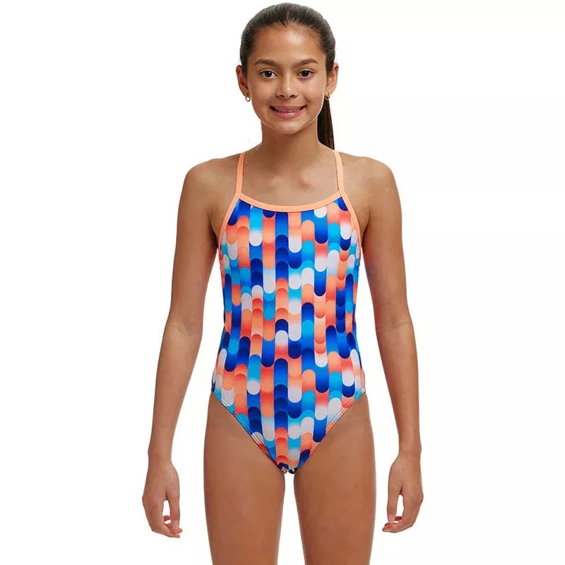 Funkita – Tail End – Girls Eco Single Strap One Piece