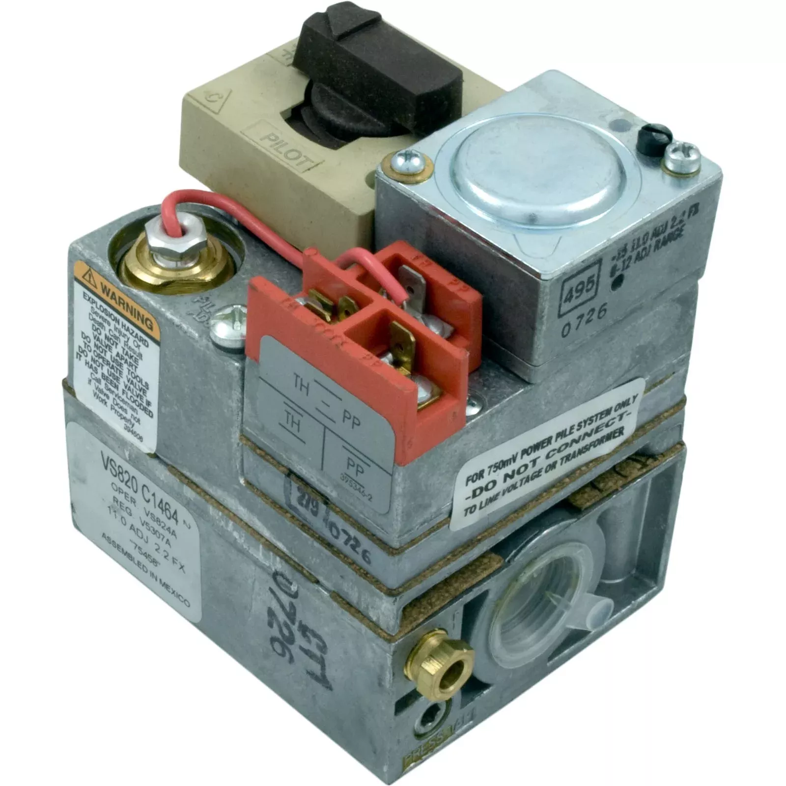 Gas Valve Pentair Minimax/MMX Plus/PowerMax 150 400 LP MV 075458