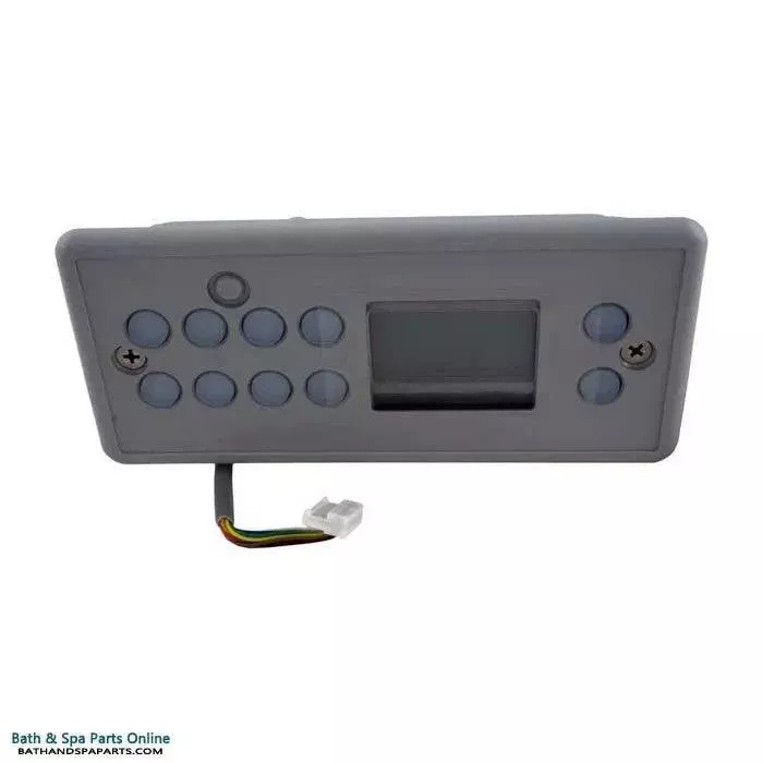 Gecko TSC 8 K 8 10 Button Topside Control Panel LCD Large Rectangular Without Overlay