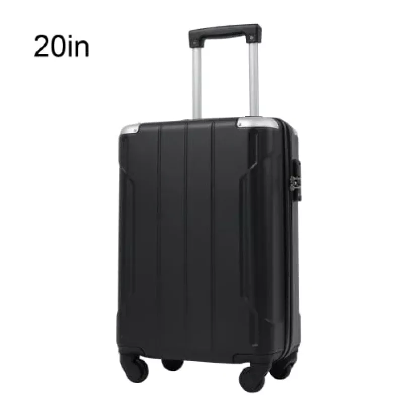 Hardshell Suitcase With Lightweight TSA Approved Locks And 3-Level Telescopic Handle, Expandable Travel Luggage, Blue, 20 Inches